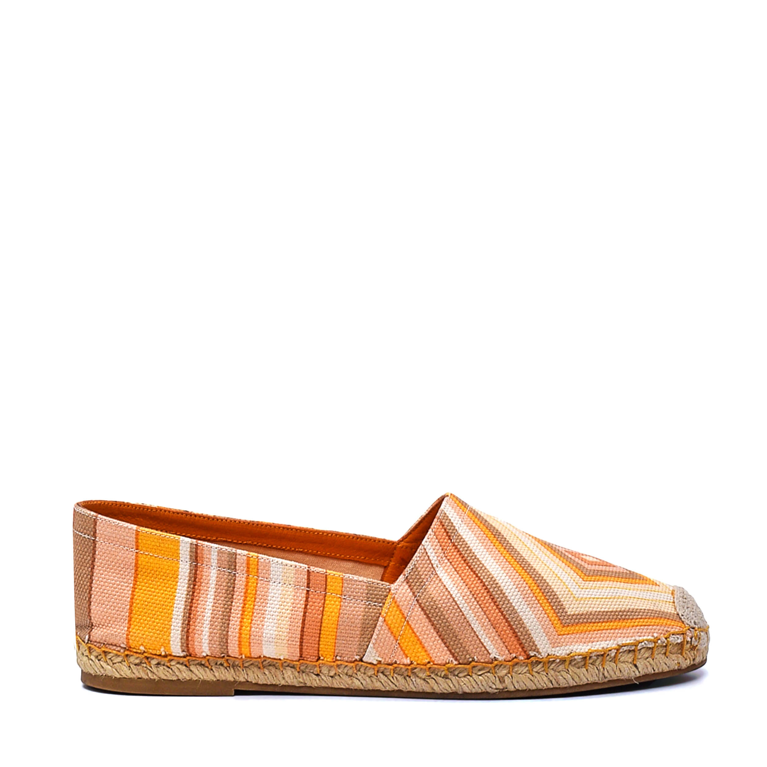 Valentino - Multicolor Canvas Native Couture 1975 Print Espadrilles / 37